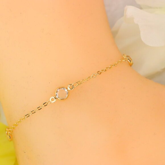 Minimalist Anklet, Sleek & Modern Design, Women’s Fashion, YC110312-A - Picture 7 of 10